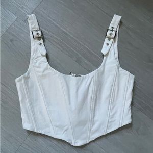 White Fox Corset Top